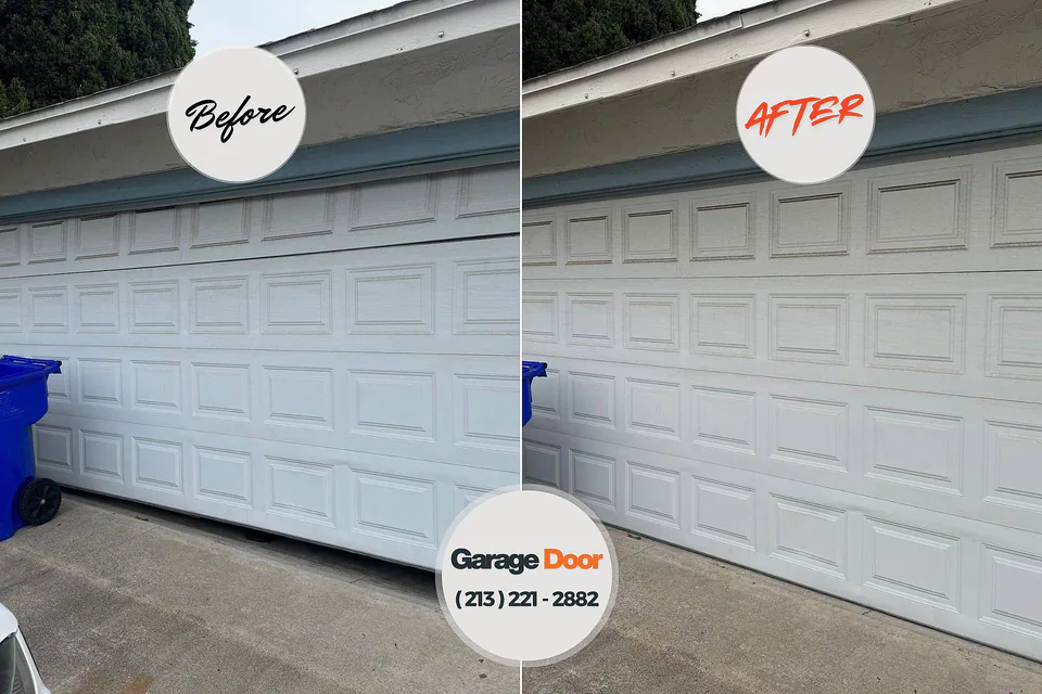 Before and after: garage door repair Nitro, WV